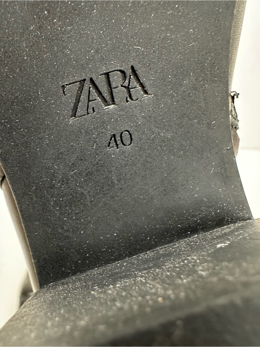 Zara Knee High Block Heel Leather Boot - Picture 12 of 12